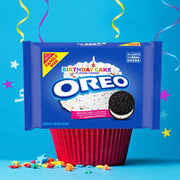 Birthday Cake Creme Chocolate Sandwich Cookies, Family Size E5