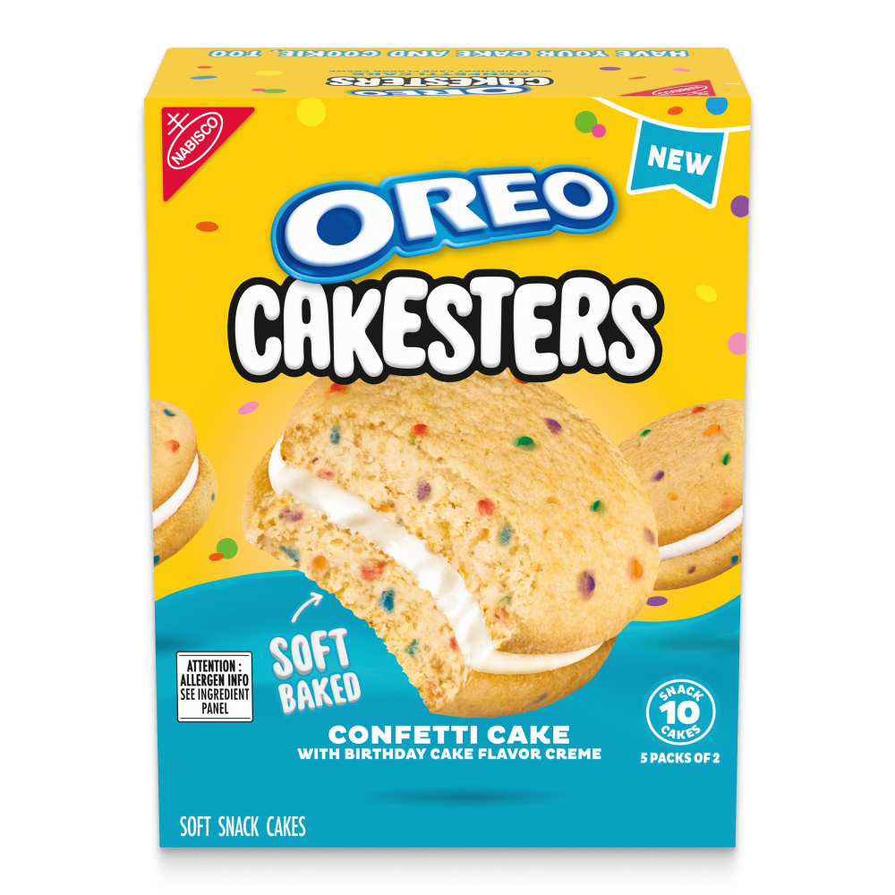 Cakesters Confetti Cake Soft Snack Cakes, Snack Packs K8