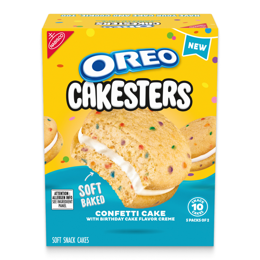 Cakesters Confetti Cake Soft Snack Cakes, Snack Packs K8