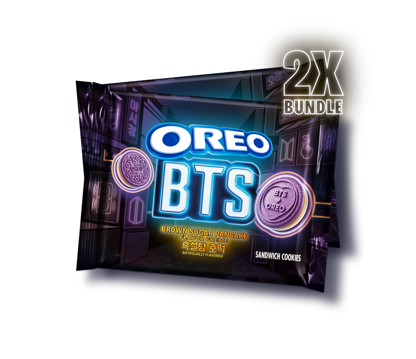 BTS Brown Sugar Pancake Flavor Creme, Limited Edition, 2 Pack X8