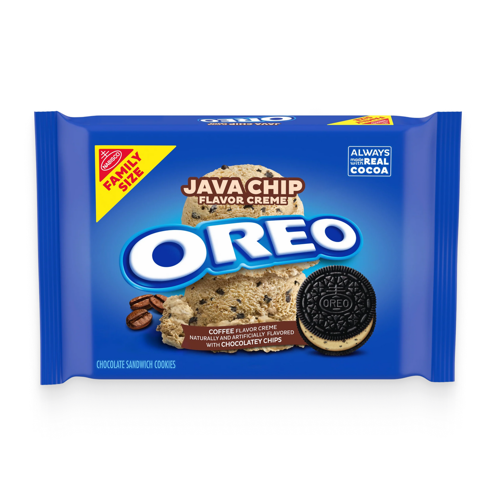 Java Chip Creme Chocolate Sandwich Cookies, Family Size B0