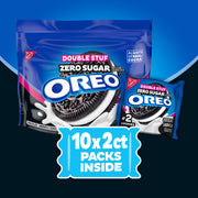 Zero Sugar Double Stuf Chocolate Sandwich Cookies, Snack Packs O0