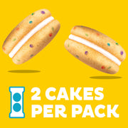 Cakesters Confetti Cake Soft Snack Cakes, Snack Packs, 2 Pack H9
