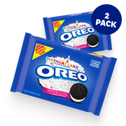 Birthday Cake Creme Chocolate Sandwich Cookies, Family Size, 2 Pack Z9