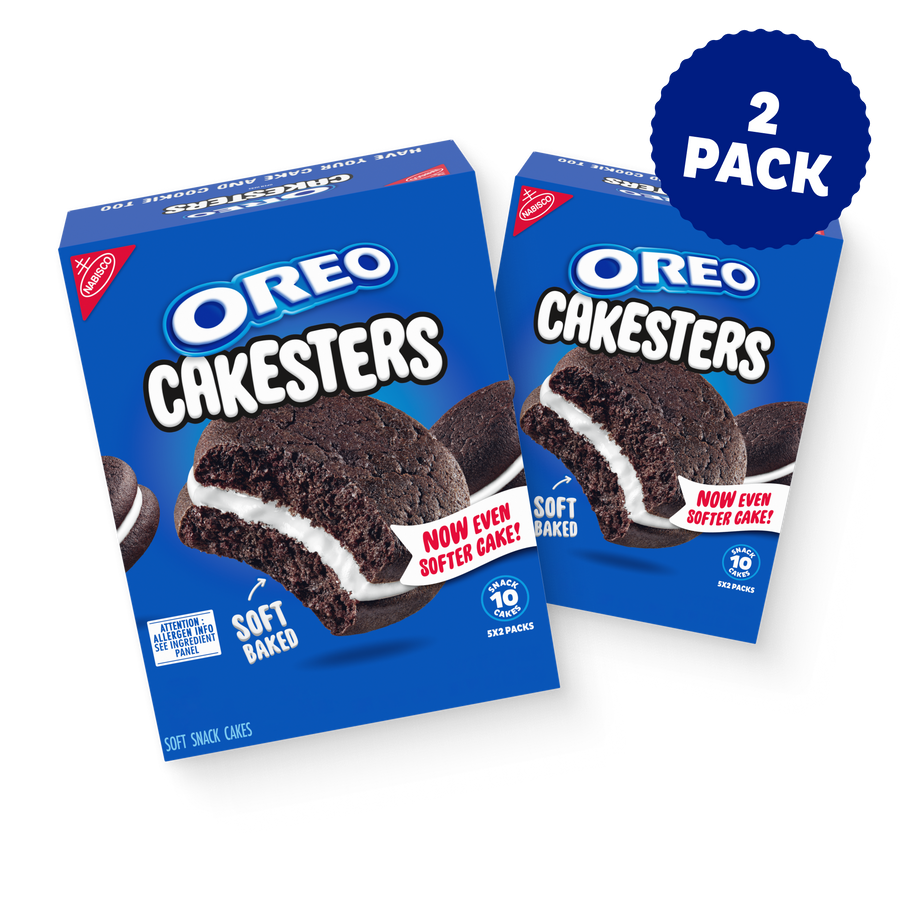 Cakesters Soft Snack Cakes, Snack Packs, 2 Pack B2