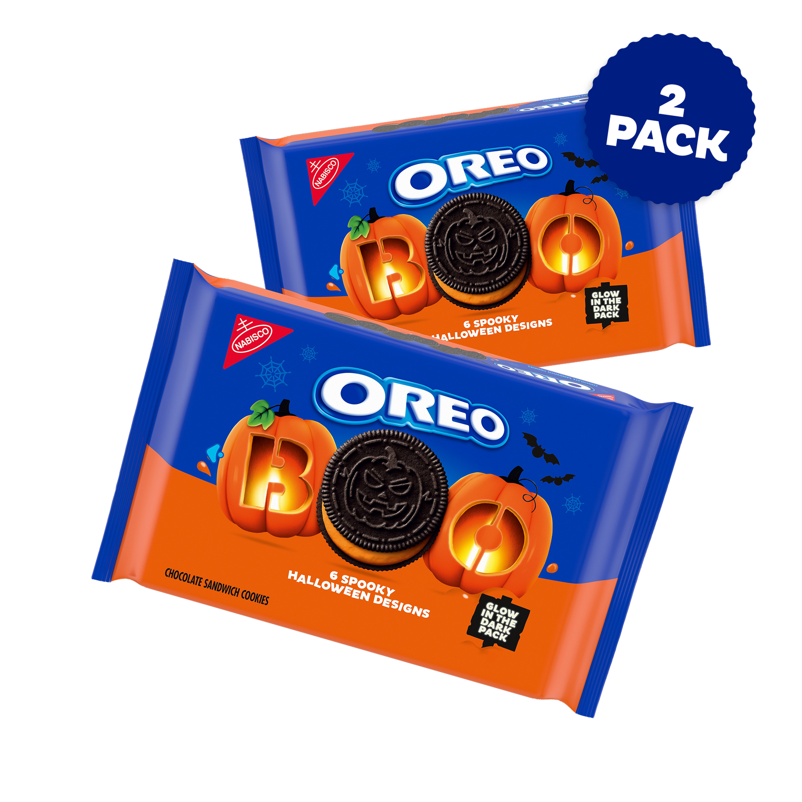 Orange Creme Halloween Cookies, Limited Edition, 2 Pack N7