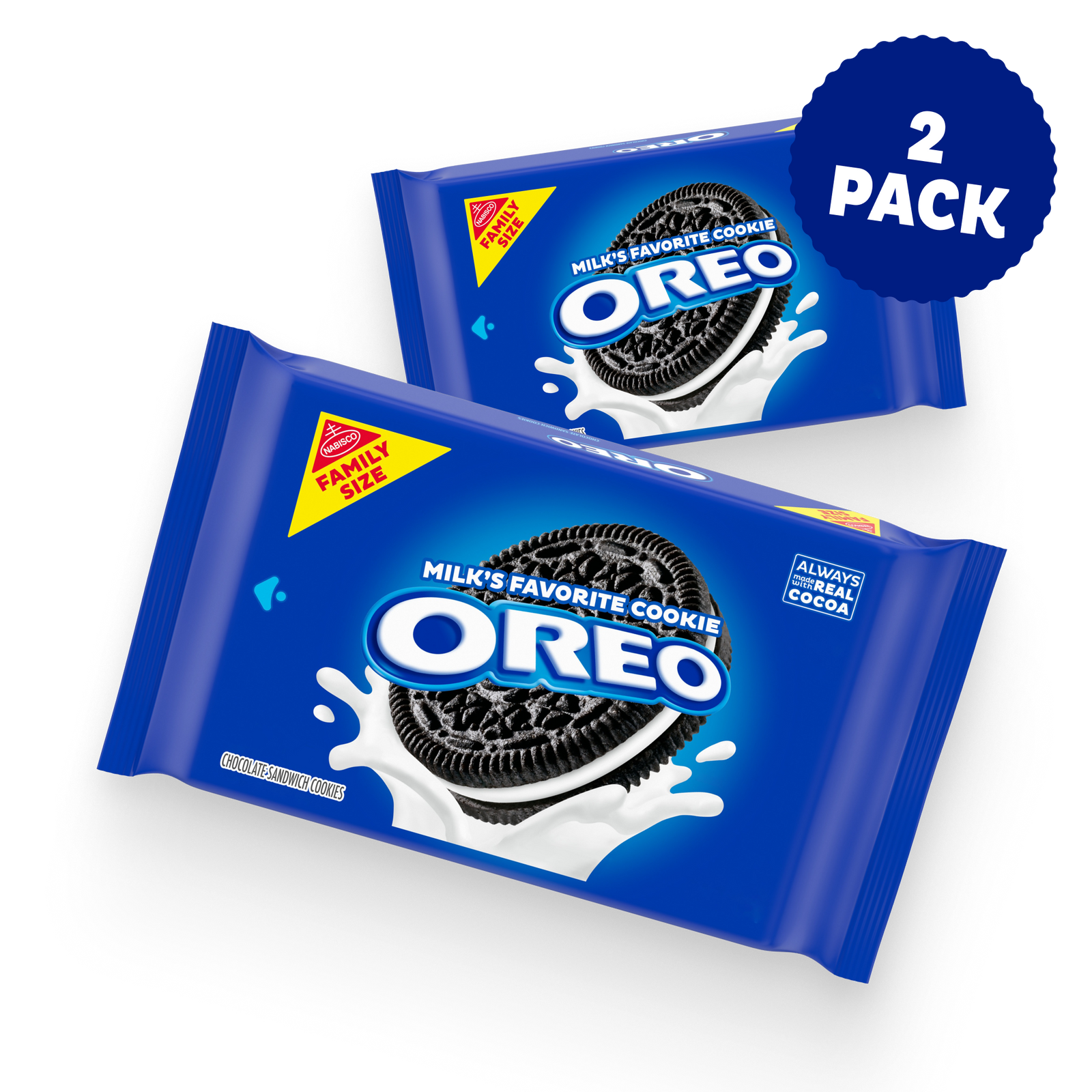 Chocolate Sandwich Cookies, Family Size, 2 Pack I9