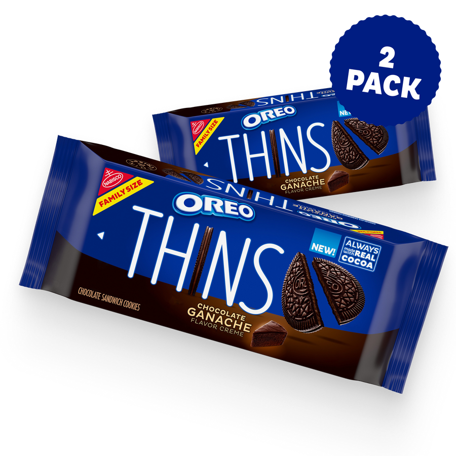 Thins Chocolate Ganache Creme Sandwich Cookies, Family Size, 2 Pack D7