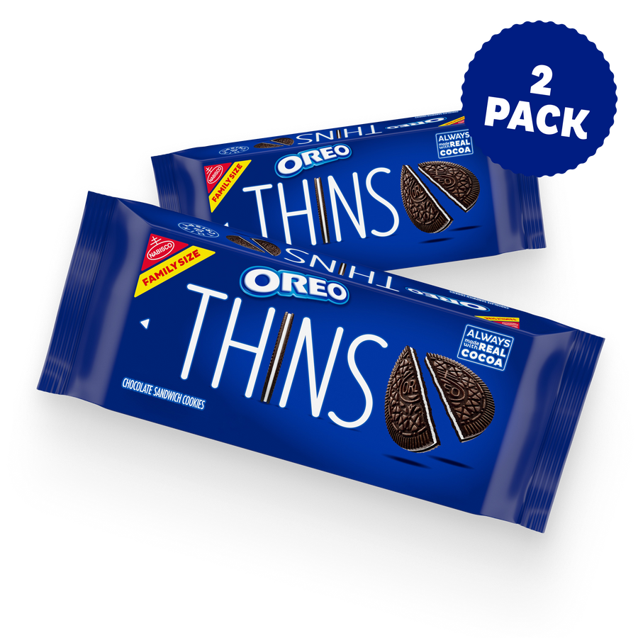 Thins Chocolate Sandwich Cookies, Family Size, 2 Pack U1