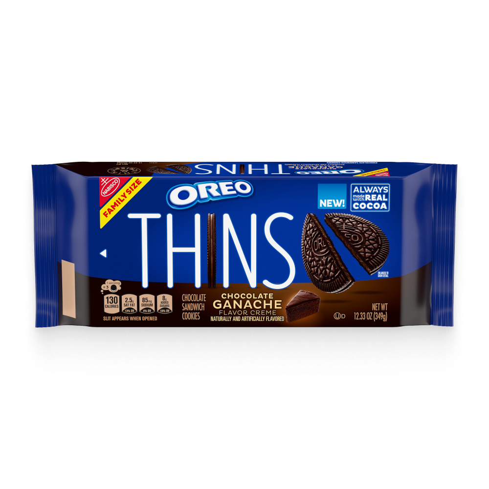 Thins Chocolate Ganache Creme Sandwich Cookies, Family Size S3