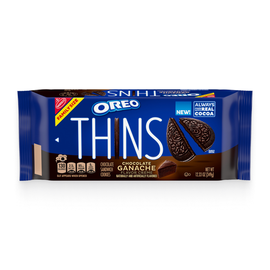 Thins Chocolate Ganache Creme Sandwich Cookies, Family Size S3