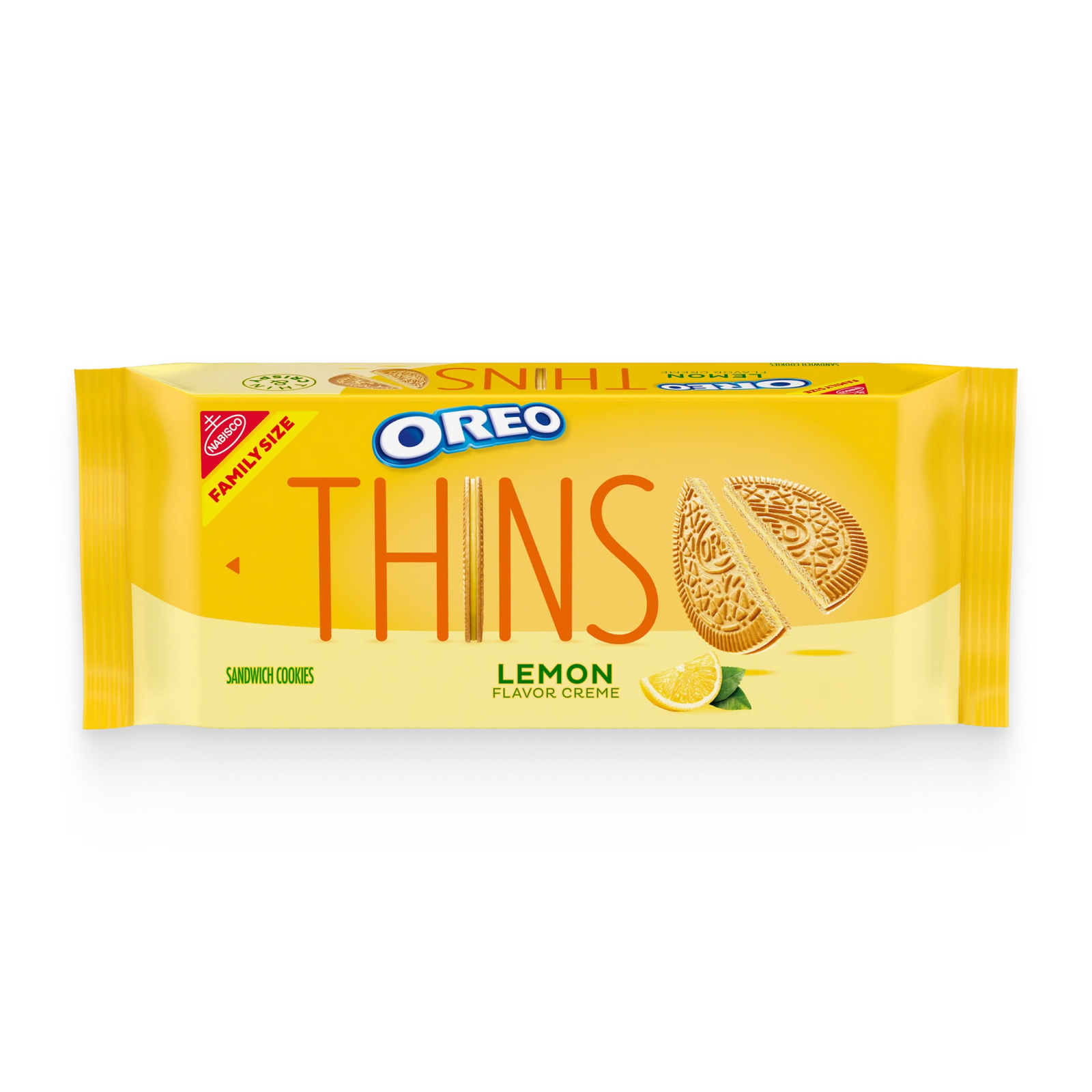 Thins Lemon Creme Sandwich Cookies, Family Size V5