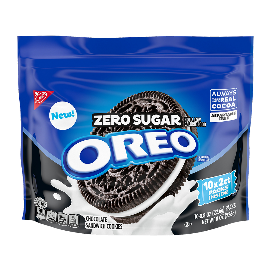 Zero Sugar Chocolate Sandwich Cookies, Snack Packs C6