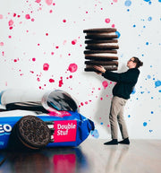 Double Stuf Chocolate Sandwich Cookies, Family Size J5