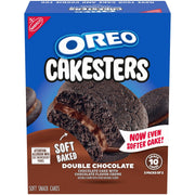 Cakesters Double Chocolate Soft Snack Cakes, Snack Packs, 2 Pack Y5